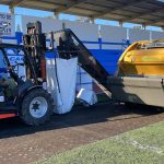 Cesped nuevo campo de futbol Guada Jerez Televisión 2021