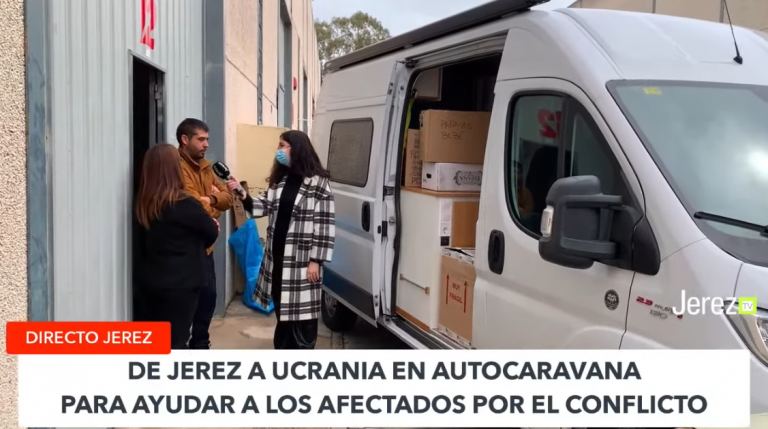 Jerez Televisión de Jerez a Ucrania en autocaravana