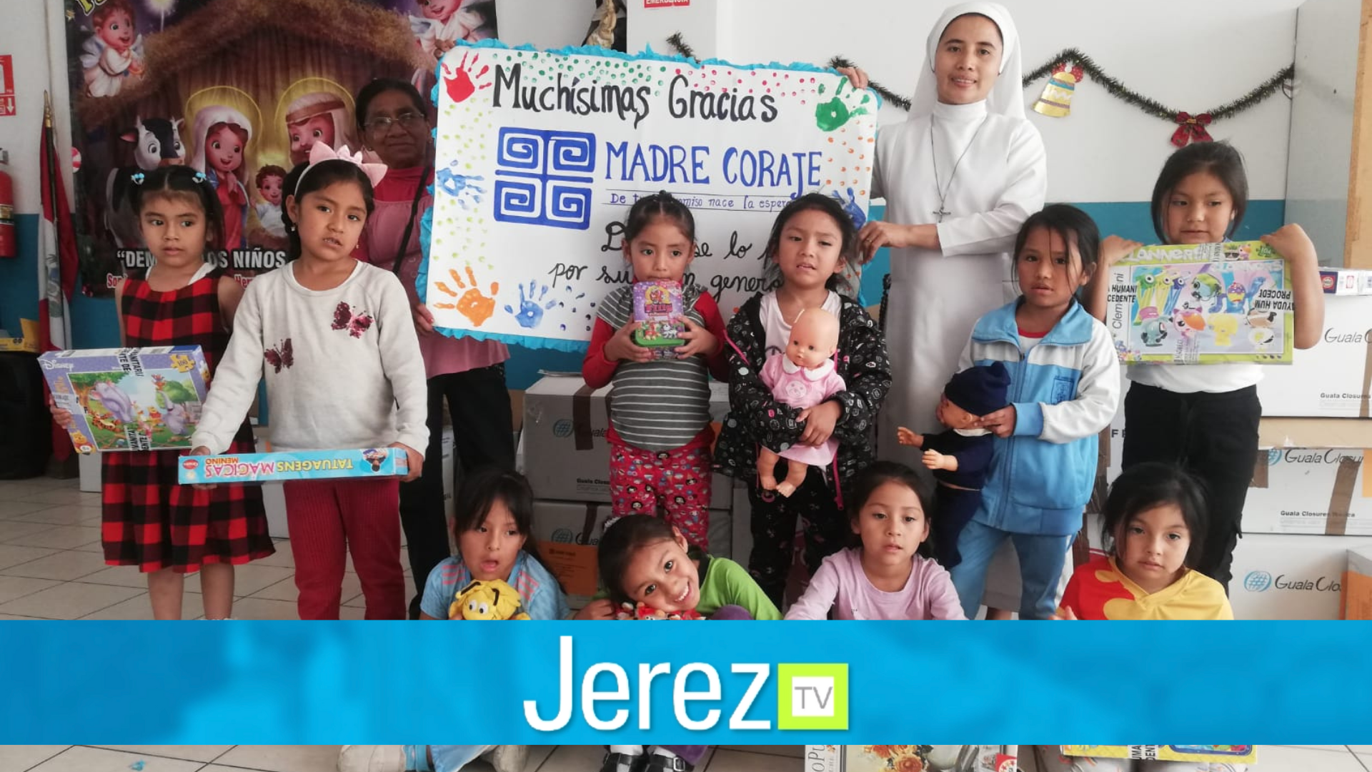 Jerez TV donación Madre Coraje Perú