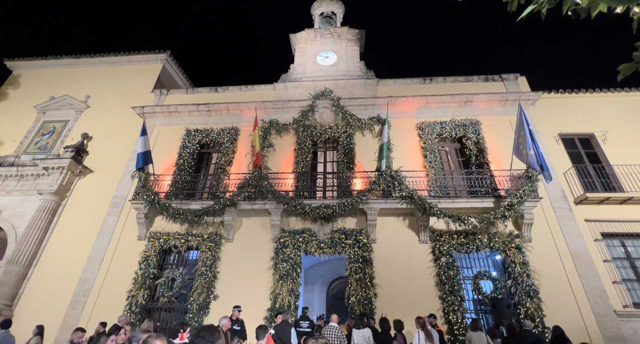 Jerez TV Foto Fachada Ayuntamiento de Jerez Navidad 2023