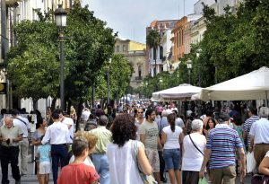 Jerez TV calle larga centro jerez gente personas