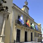 Jerez TV Fachada Ayto Jerez 2024 banderas