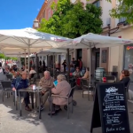 Jerez TV calle larga comer gente terraza personas