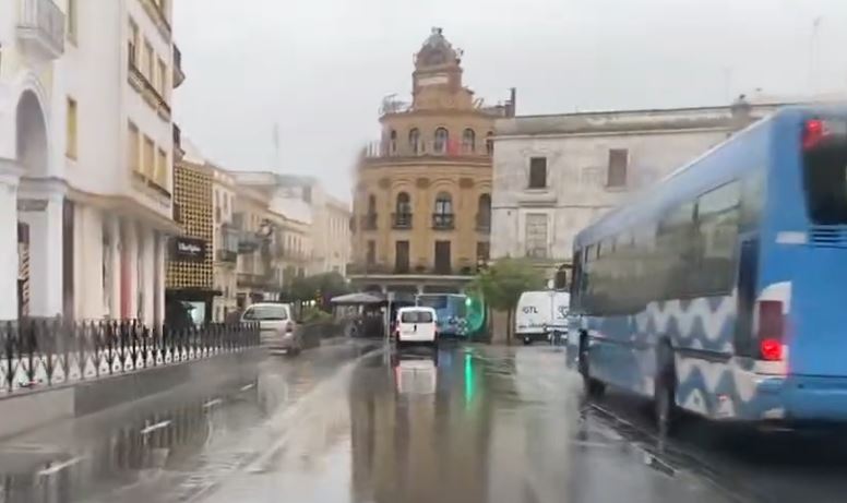 Jerez TV Lluvia Jerez Gallo Azul