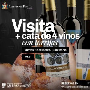 JEREZ TELEVISION Cayetano del Pino cata con torrijas 2026 cartel