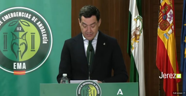 JEREZ TELEVISION Juanma Moreno comperecencia temporal instrucciones