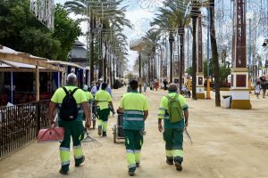 Jerez TV Personal de limpieza duirante la Feria 2026