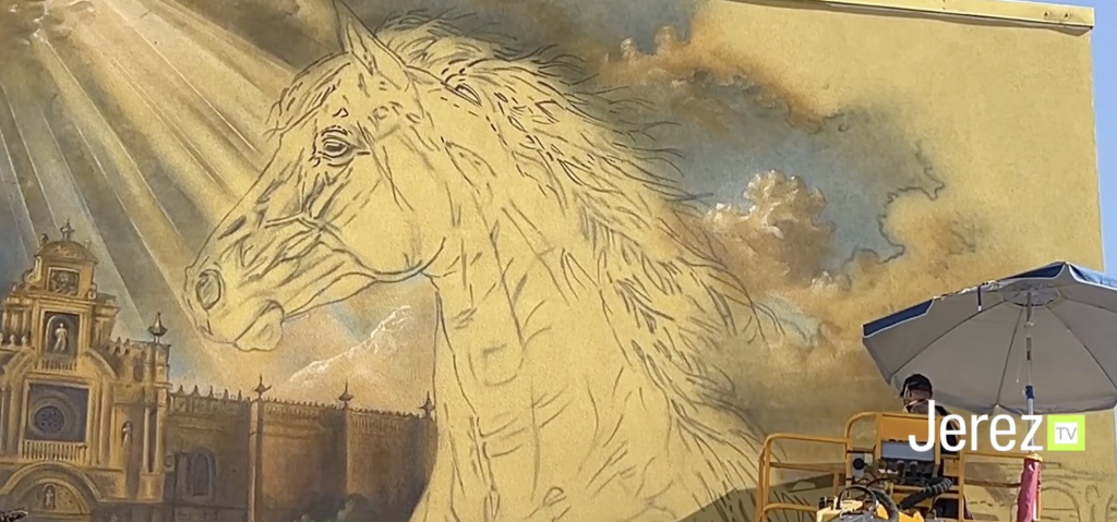 JEREZ TV MURAL CABALLO