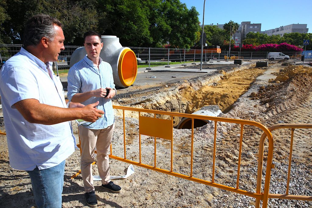 Jaime Espinar visita Obras Colector de La Granja Jerez TV