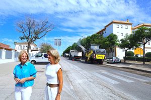 Jerez TV Alcaldesa visita obras de reasfaltado