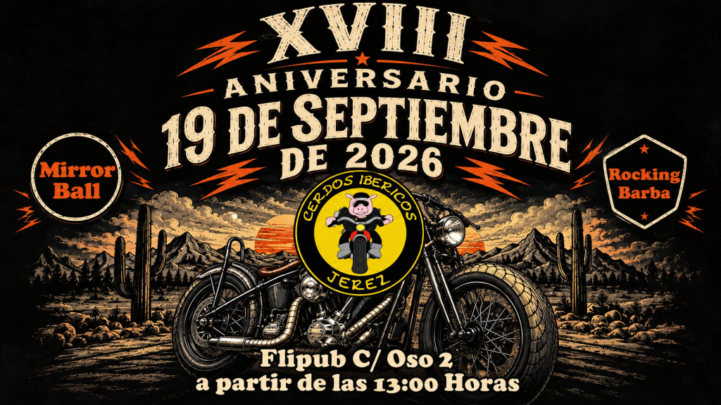 JEREZ TV CARTEL PORTADA XVIII ANIVERSARIO CERDOS IBÉRICOS JEREZ
