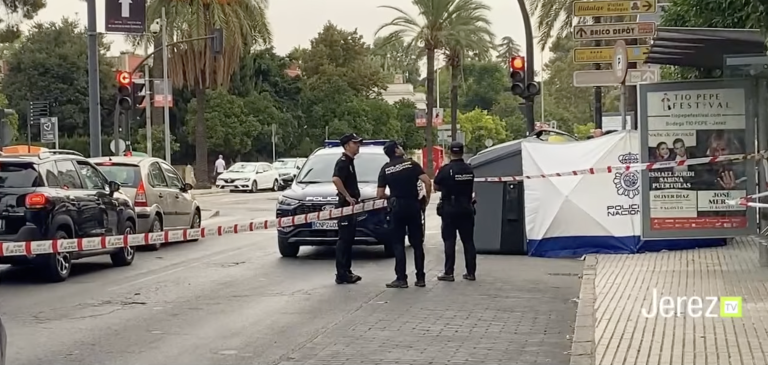 JEREZ TV CUERPO SIN VIDA CONTENEDOR