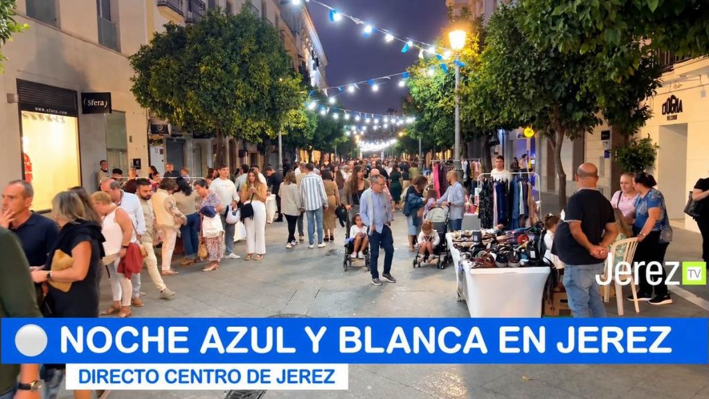 JEREZ TV Noche azul y blanca